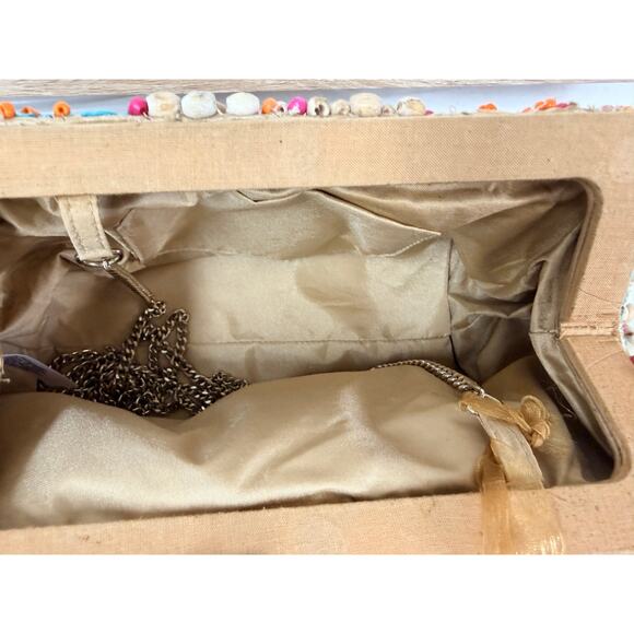 NWT Beaded Boho Festival Clutch Crossbody Bag India Handmade Colorful - Picture 6 of 7